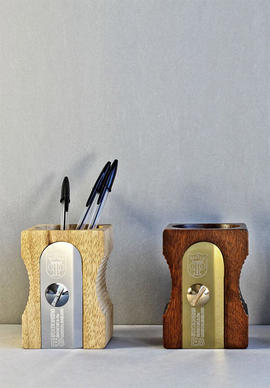 SK PENCILPOT1 Органайзер для рабочего стола sharpener бежевый Suck UK  - Вид №2