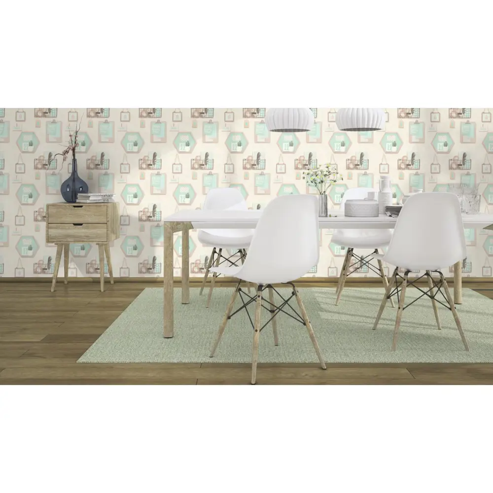 Обои флизелиновые Rasch Deco Relief зелёные 0.53 м 522051 18643434 STLM-2073189 - Вид №2