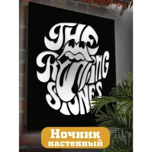 91783572 Панно настенное с подсветкой светодиодное Бруталити Arthur panno музыка rolling stone - 50 холодный белый (голубой) свет цвет черный STLM-0909771