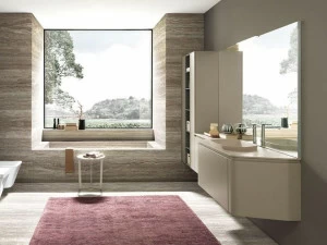 Archeda Подвесной туалетный столик с ящиками, лакированный Gola