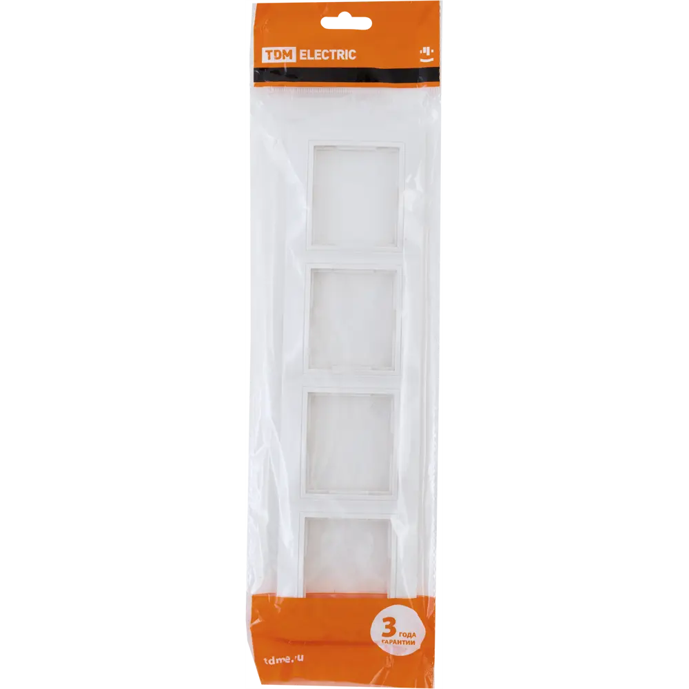TDM ELECTRIC Рамка для розеток Таймыр 4-постовая белая 85591184 STLM-0064410 - Вид №4