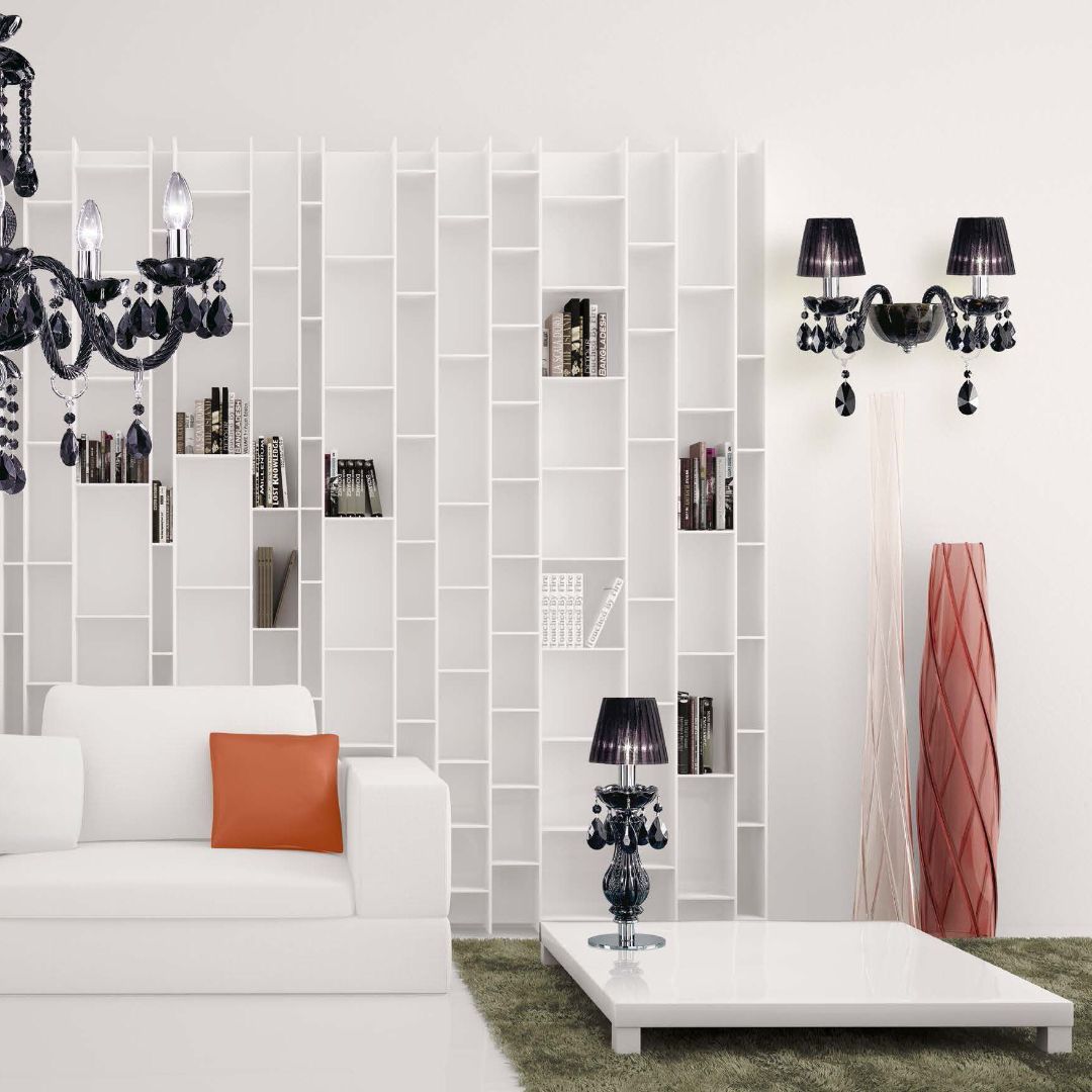 Masiero MILORD A2/VV Black glass/ORG/12 бра 116869 - Вид №1