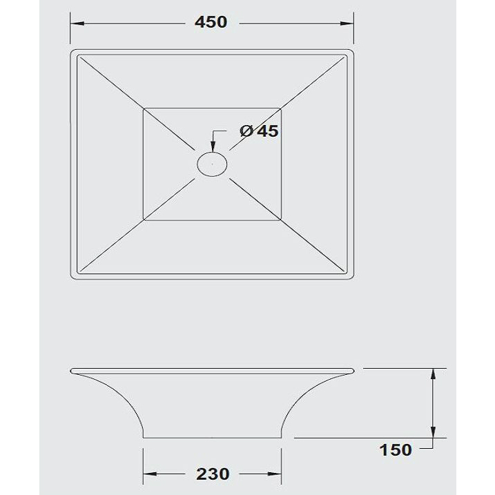 25371 Накладная раковина на столешницу  овальная Ceramica Hidra  - Вид №2