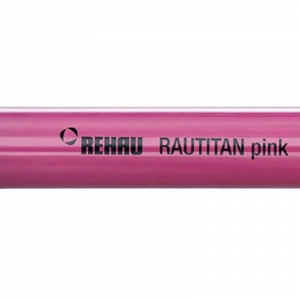 Труба полиэтиленовая с кислородным барьером PE-Xa/EVAL RAUTITAN pink REHAU 16х2,2 бухта 120м