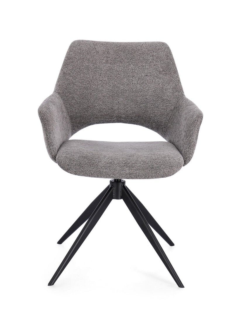 Тканевый поворотный стул с подлокотниками BIZZOTTO VIVIAN ARCH-00007538 - Вид №2