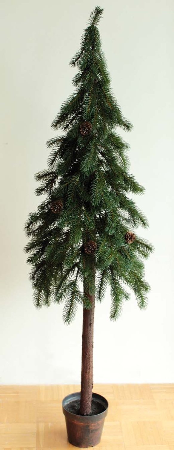 1057 883 a3 Искусственная елка с шишками, в горшке, 180 см, зеленая H-andreas 