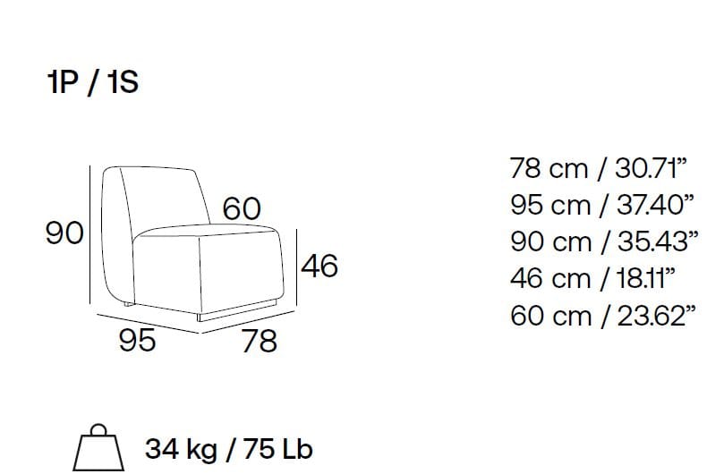 Тканевое кресло Adrenalina Nuda ARCH-00094275 - Вид №3