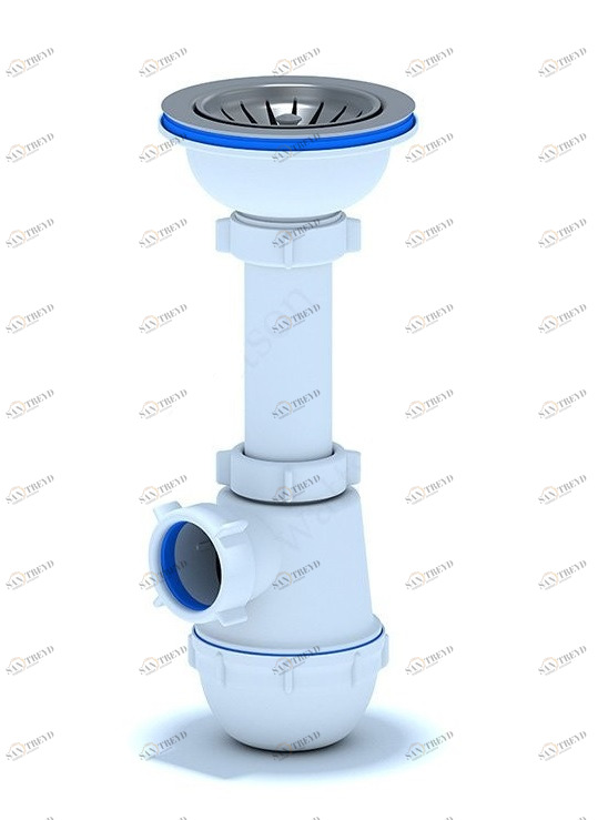 Сифон для кухонных моек АНИ Грот 3 1/2"х40мм A0150 АНИ пласт 7230