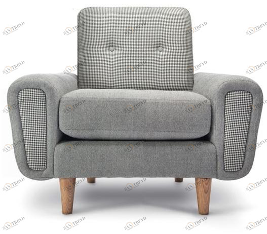 Deadgood Кресло с мягкой обивкой и подлокотниками Harvey Hs1