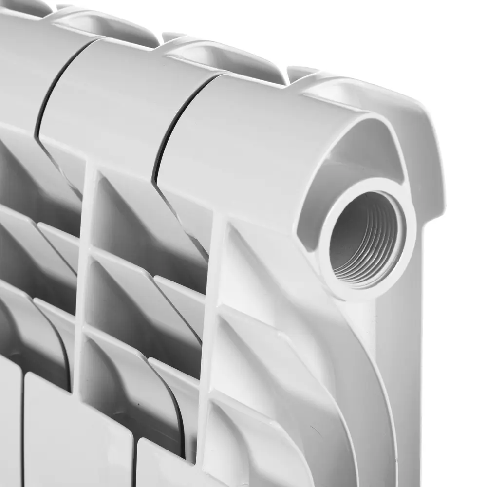 Радиатор секционный Royal Thermo Biliner 500/87 6 секций боковое подключение биметалл серый 81979192 STLM-2124022 - Вид №2