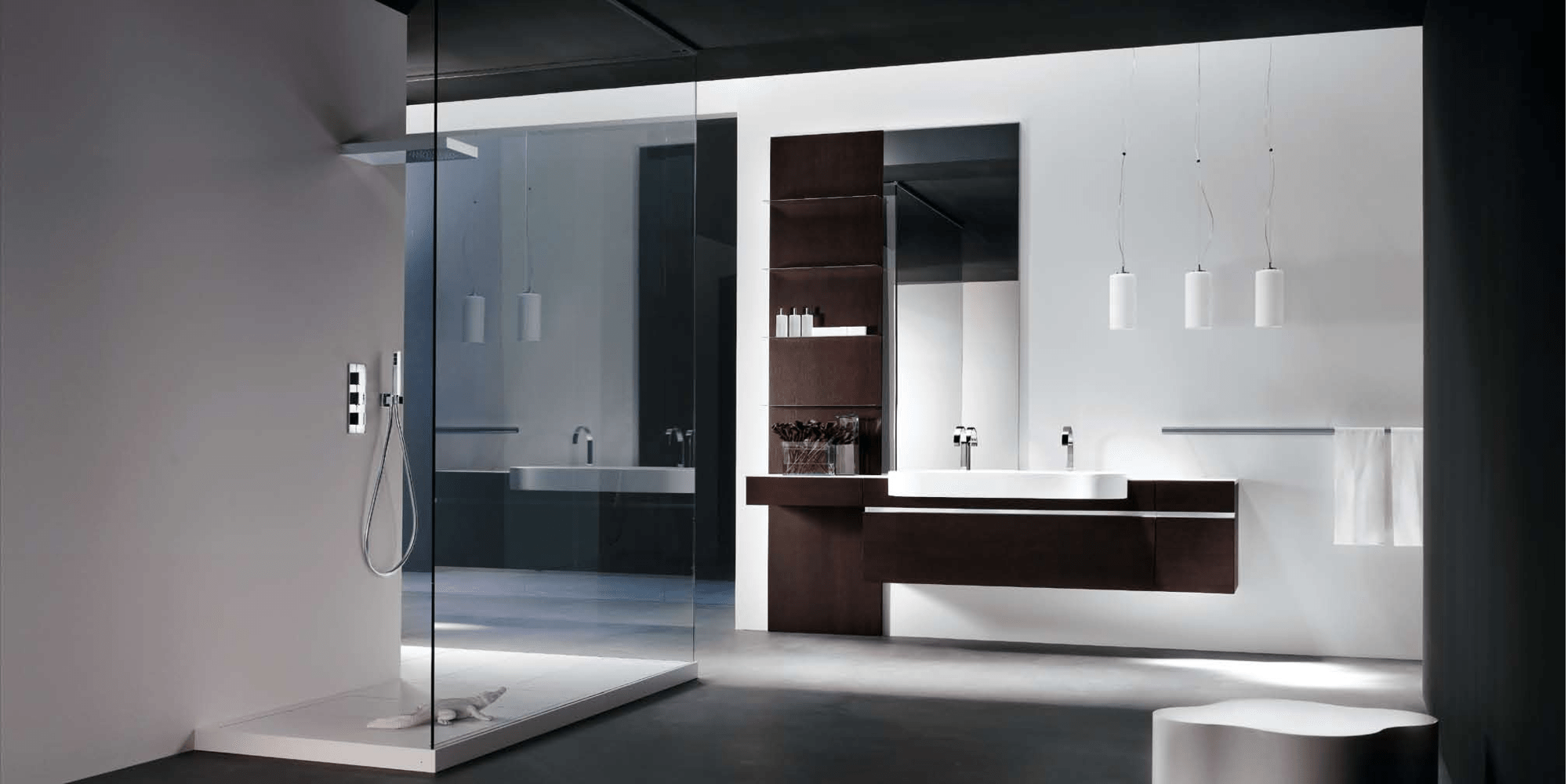 Комбинация ванной комнаты KU 60 в отделке F11 Crema Clara / Feel 120 MillTek / Wengè MILLDUE KUBIK KUBIK60 - Вид №1