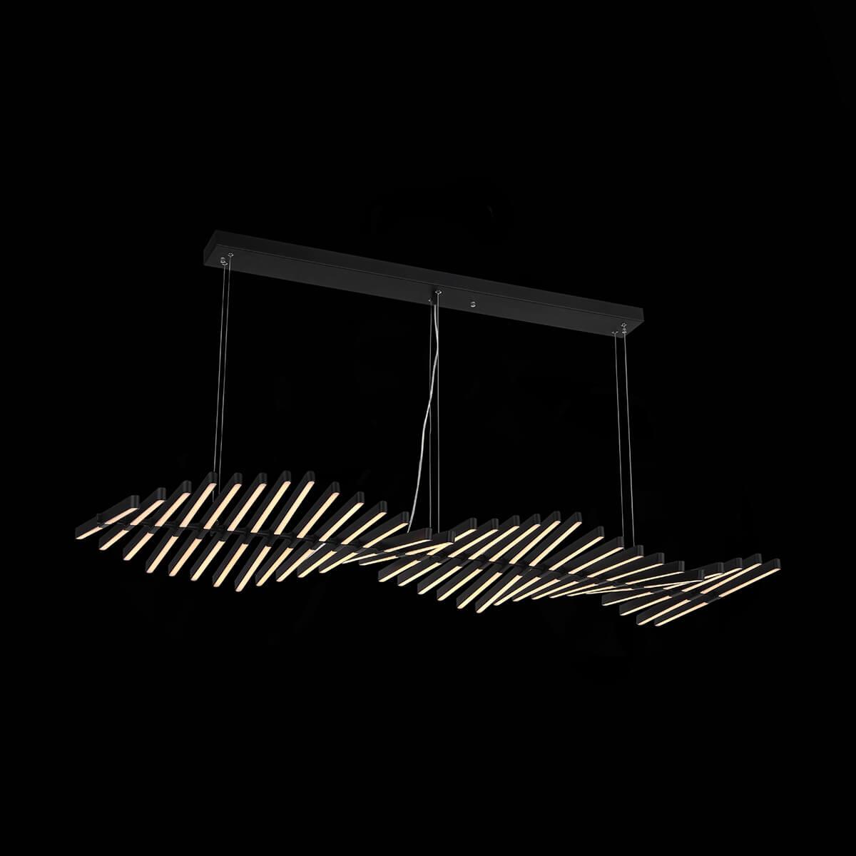 Люстра светодиодная подвесная черная широкая ST Luce Picodi SLD001.403.30 ST LUCE ДИЗАЙНЕРСКИЕ, PICODI 00-3834535 Черный  - Вид №3