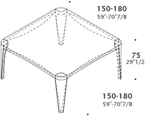 ESTEL GROUP Квадратный дубовый стол sun-id-1487867 - Вид №4