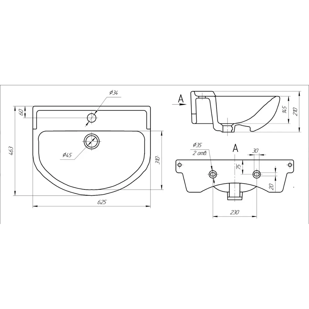 Santreyd Раковина «Амур» — элегантная фарфоровая чаша для ванной 82199702 STLM-0021819 - Вид №3