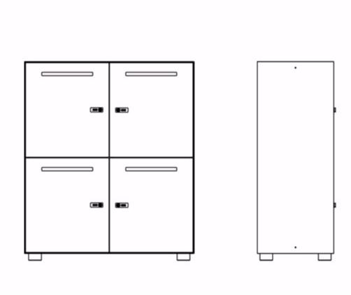 Dieffebi Металлическая офисная мебель / шкафчик Primo lockers 6prak80 - Вид №9