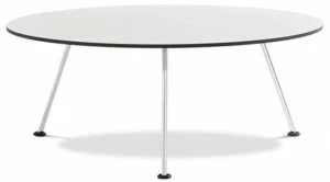 Artifort Низкий круглый деревянный журнальный столик Orange slice