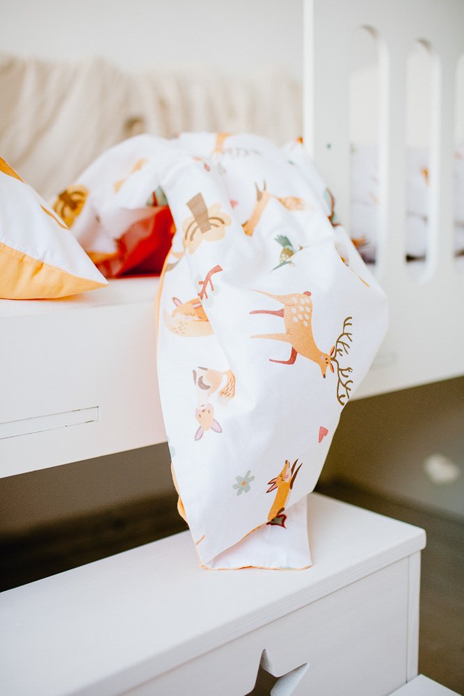 Комплект детского постельного белья "Лесные животные" VAMVIGVAM  282086 Белый;оранжевый Santreyd  - Вид №2