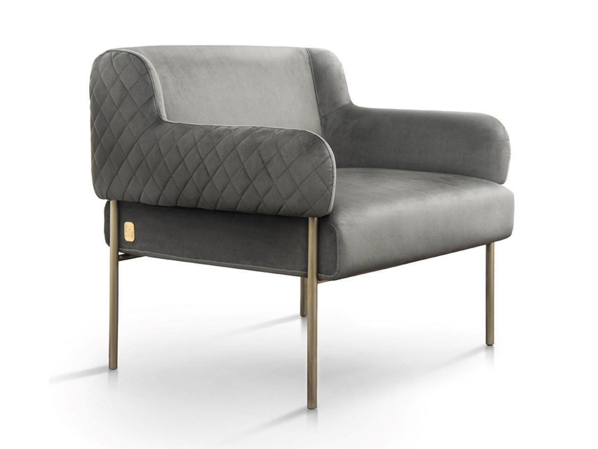 Бархатное кресло с подлокотниками Formitalia Женева ARCH-00020173