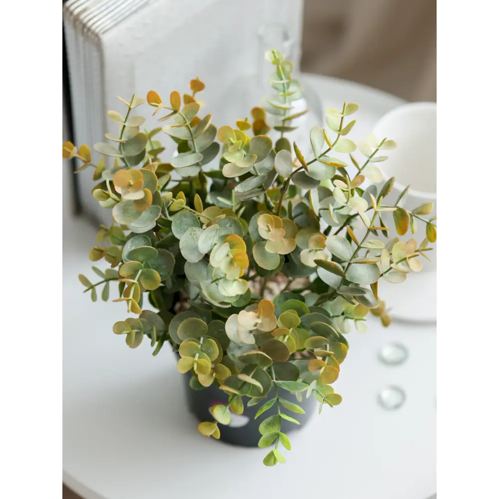 89356250 Искусственное растение в горшке эвкалипт h30 см цвет коричневый STLM-0961796 Santreyd  - Вид №5