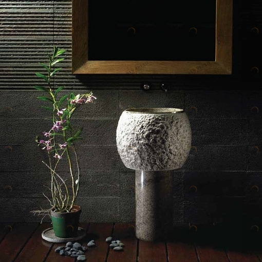 ORG102DK Напольная раковина стоящая круглая BATi BALi 