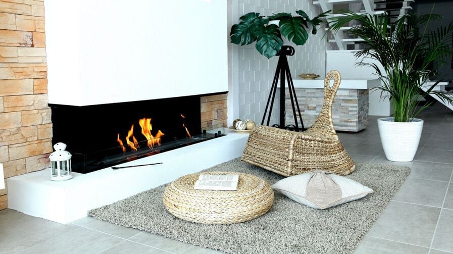 Встроенный камин с тройным фасадом из биоэтанола bioKamino Bkbf ARCH-00052857 - Вид №1