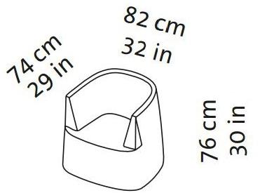 brühl Кресло из ткани с подлокотниками Powder sun-id-1360743 - Вид №7