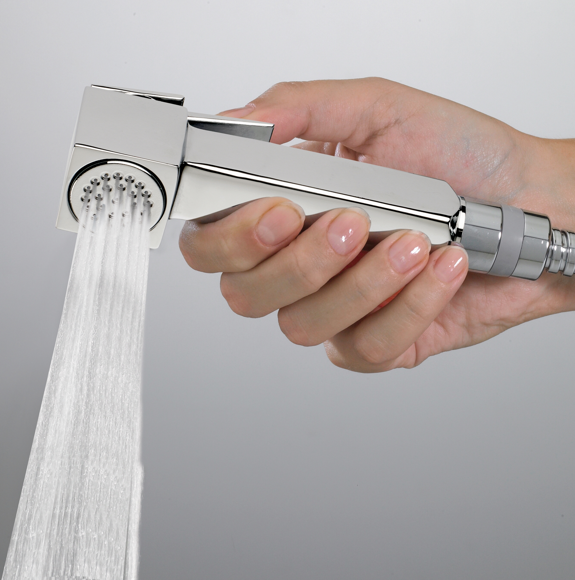 E38003 Гигиеническая лейка CUBE BRASS MIXER SET BOSSINI  - Вид №1