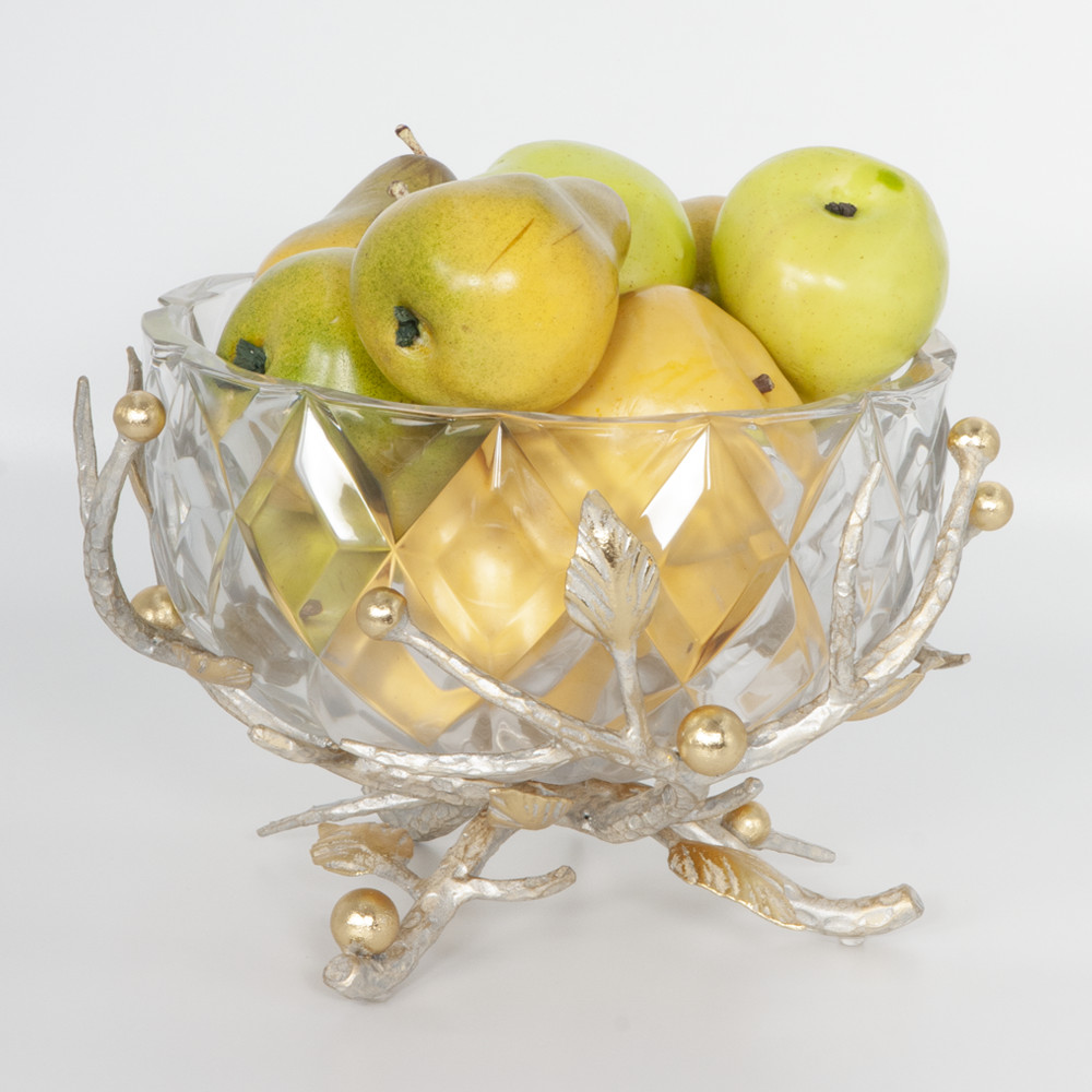 59002 Фруктовница-конфетница Весна Айвори BOGACHO 4627179652777 - Вид №2