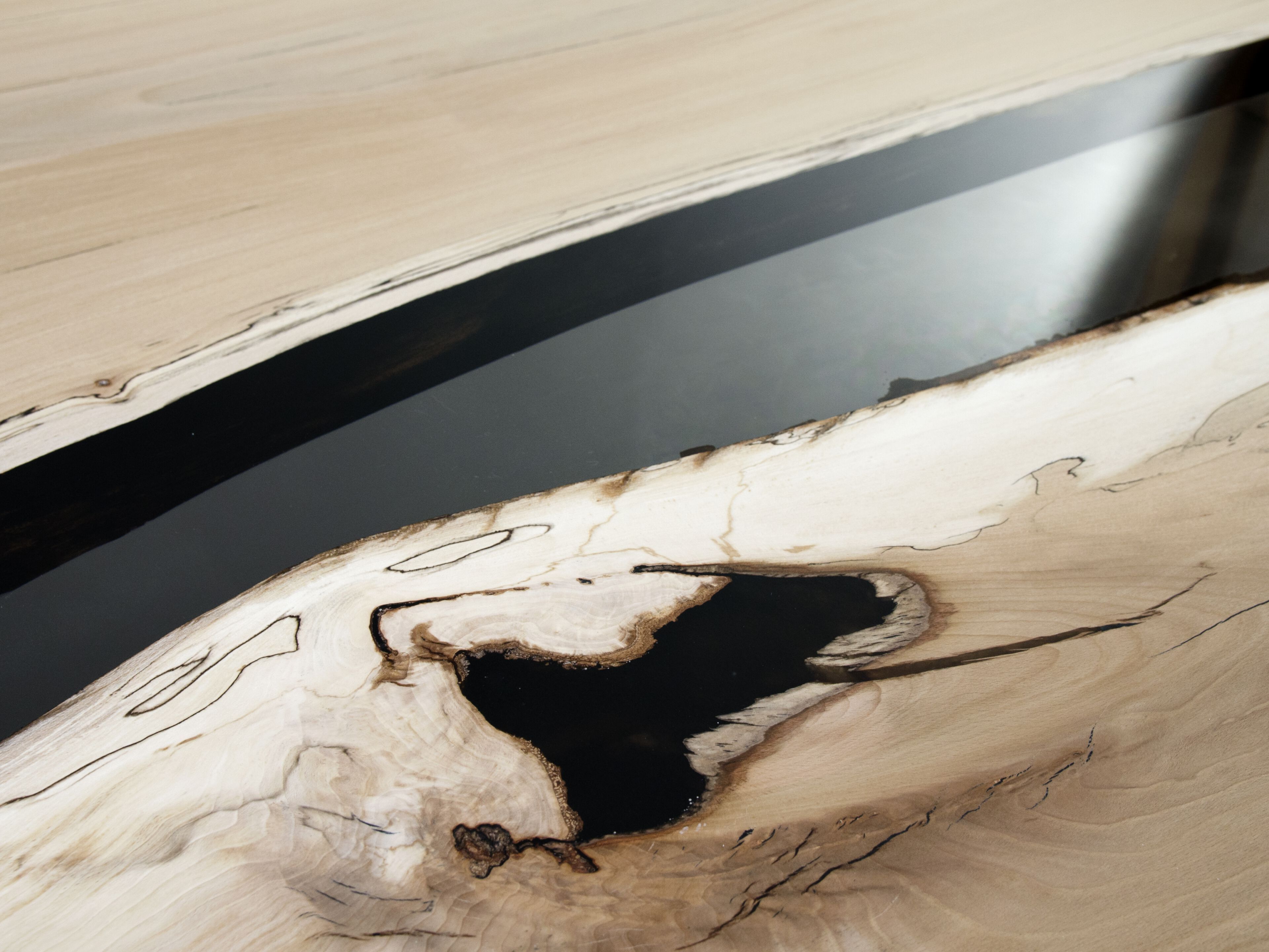 Прямоугольный журнальный столик из массива дерева и смолы alcarol Fungi ARCH-00027637 - Вид №13