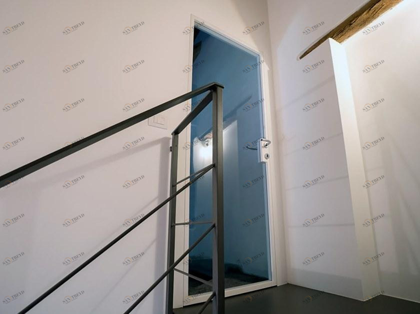 PLAN® Распашная дверь из алюминия и стекла заподлицо со стеной sun-id-1464541