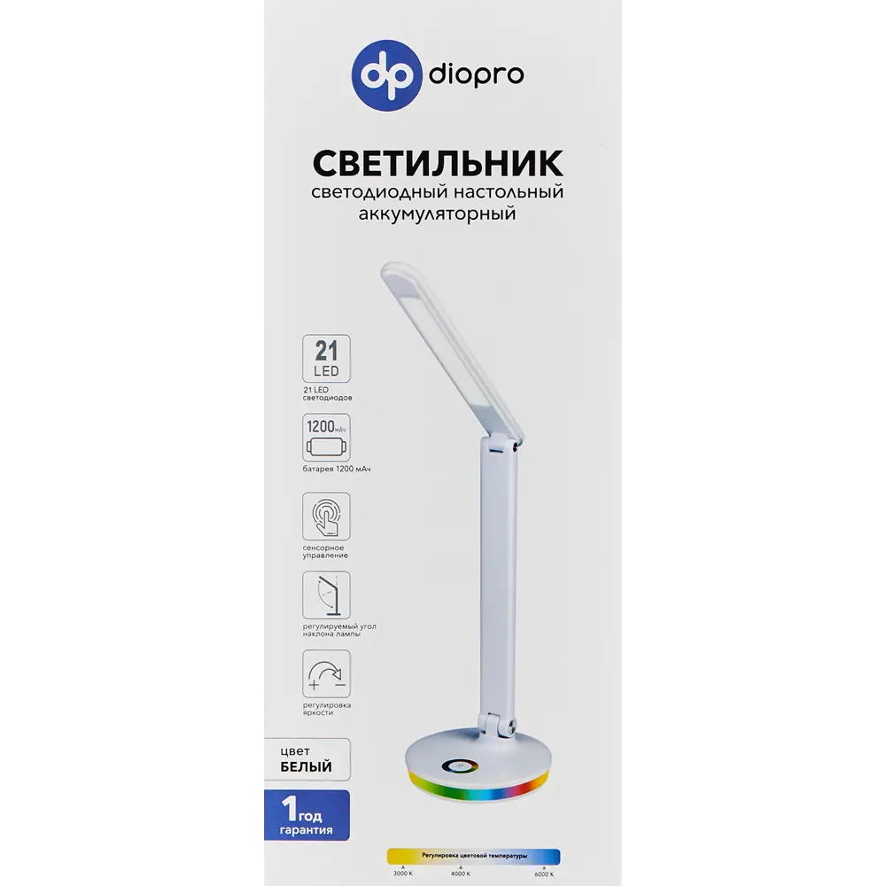 Светодиодная лампа Diopro с регулируемой яркостью для рабочего стола 89394803 STLM-1368026 - Вид №11