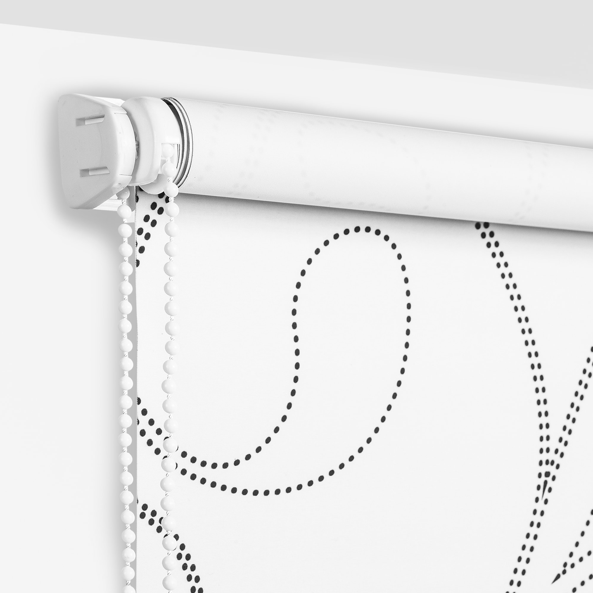 82023907 Штора рулонная Blackout «Лаура», 55х160 см, цвет чёрно-белый Santreyd  - Вид №1