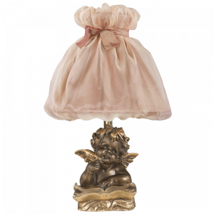 32089,34001 Настольная лампа Ангел Поэт Бронза Мадлен Солнечный персик BOGACHO