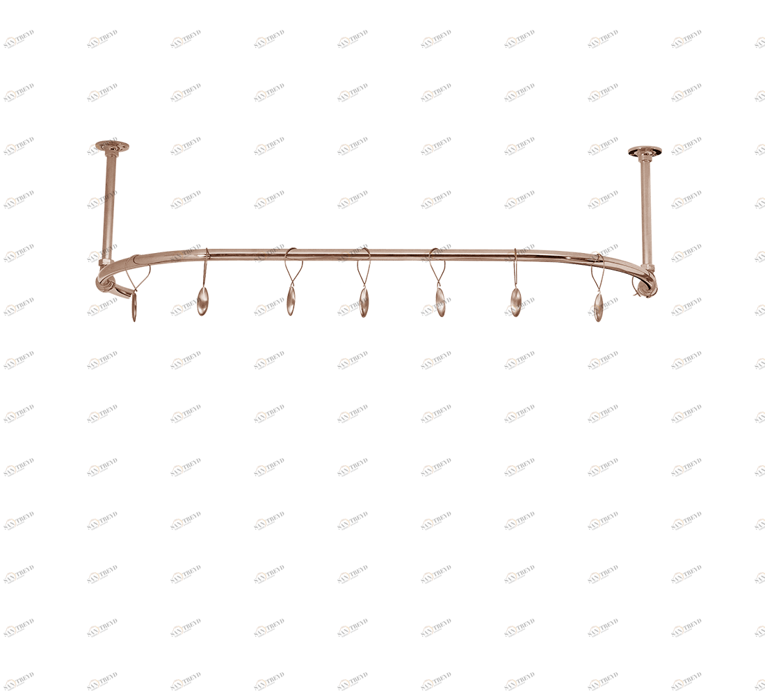 Gentry Home Карниз для штор для душа Shower curtain rail Розовое золото GH103097 