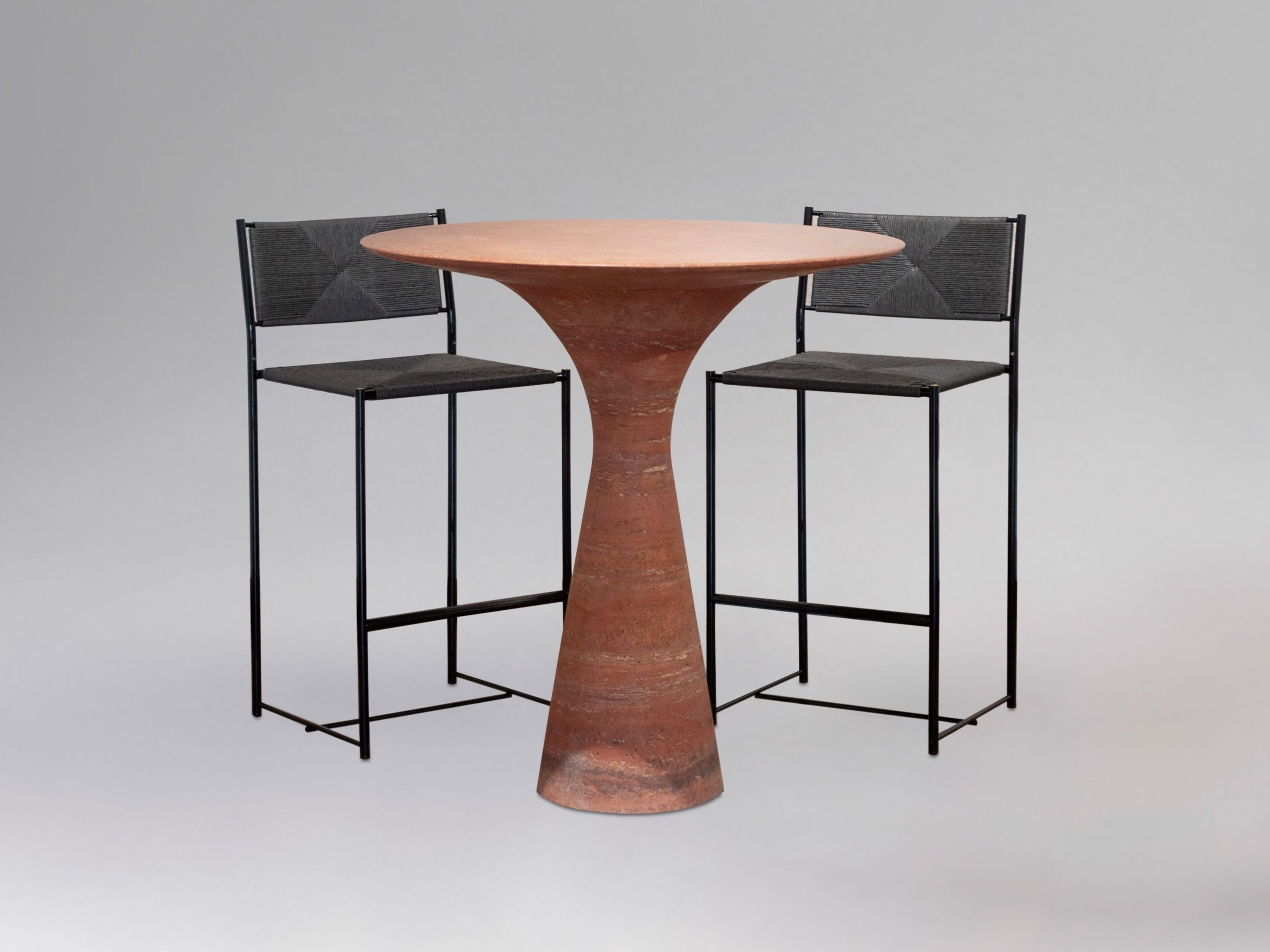 Высокий круглый стол из натурального камня Alinea Design Objects Angelo M ARCH-00140236