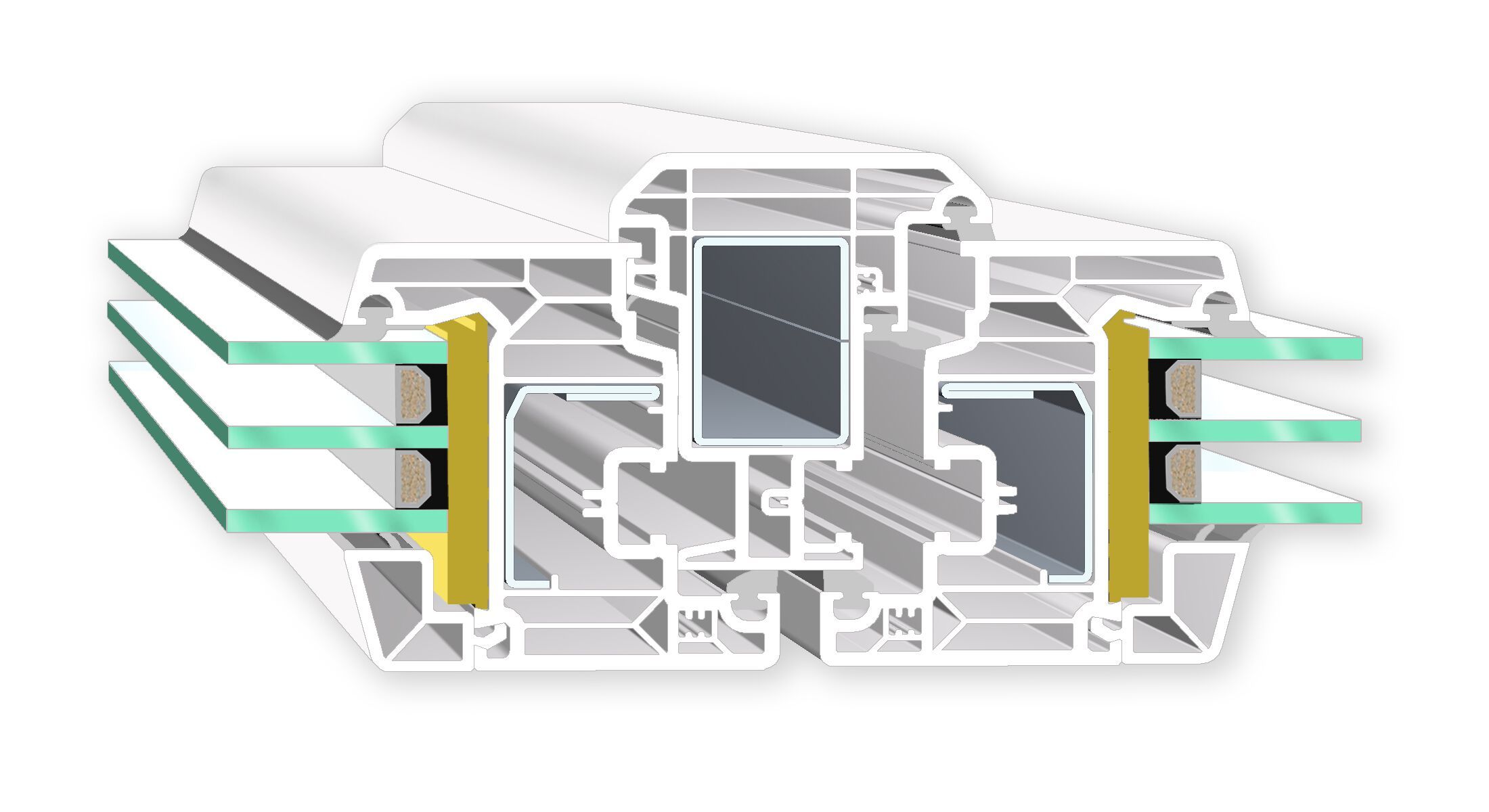 ПВХ створки окна Veka SOFTLINE 82 ARCH-00149520 - Вид №9