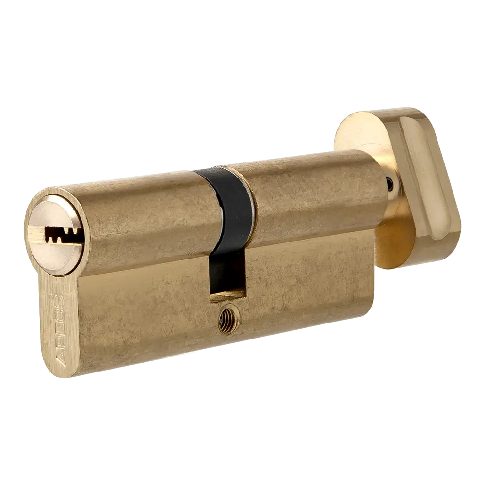 Цилиндр Apecs SM-60, 30х30 мм, ключ/вертушка, цвет золотой 82594809 STLM-2203048