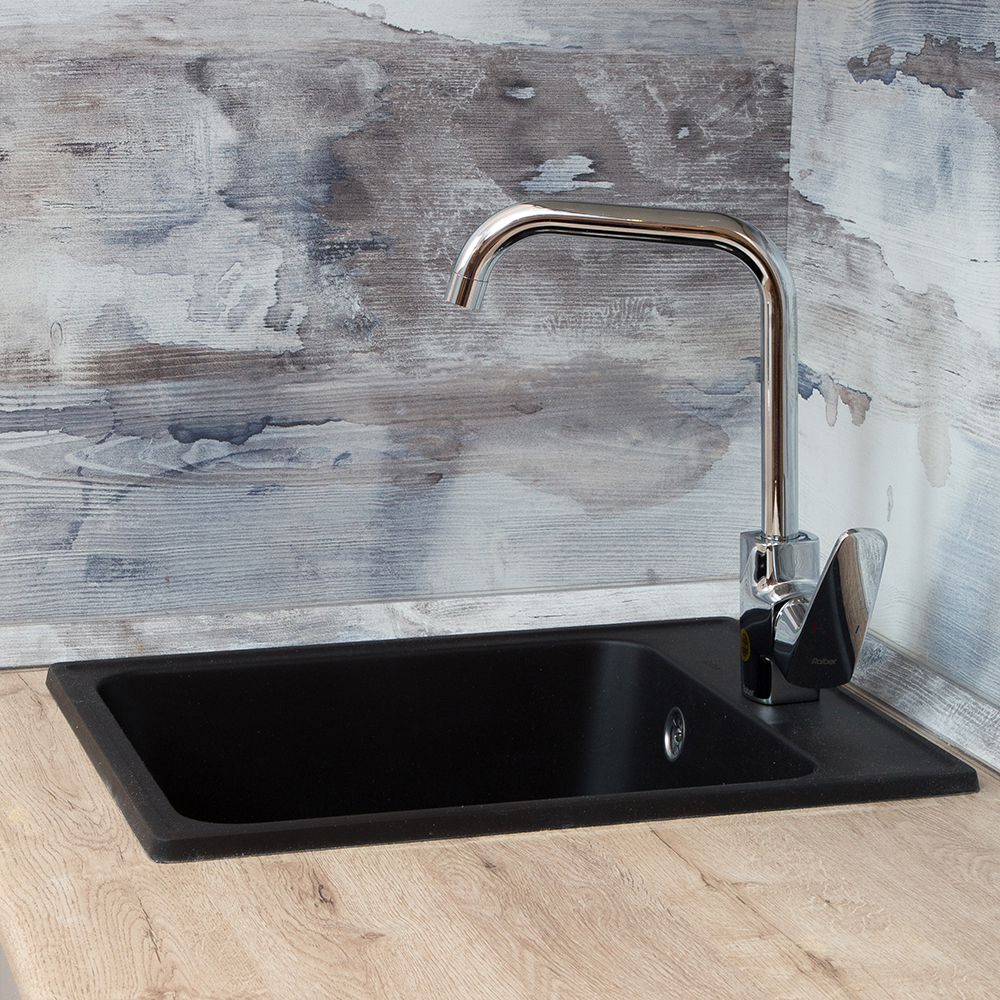 RQ21 антрацит Мойка для кухни RQ21 прямоугольная, цвет антрацит Raiber  - Вид №4