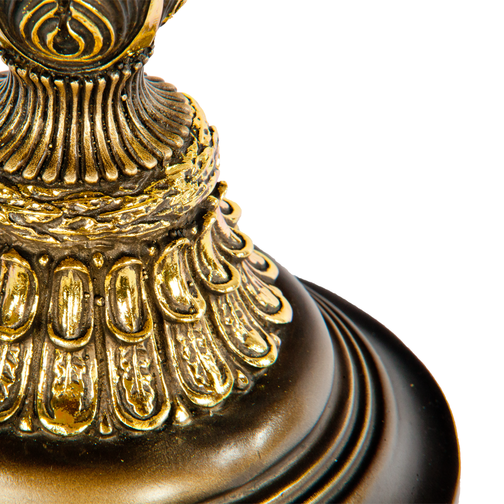 32022,34057 Настольная лампа Колонна Испанская Бронза Тюссо Игуана Шоколад BOGACHO 4627138210994, 4627138151105 - Вид №3