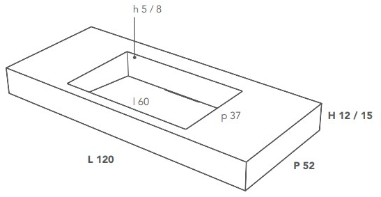 Grove00001/2 Подвесная раковина настенная овальная Italgraniti Italgranitilive белая - Вид №2