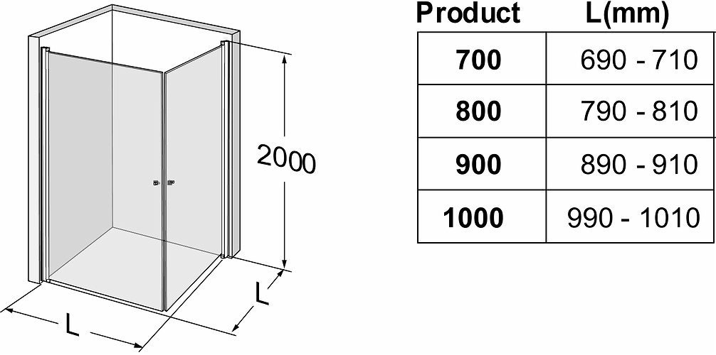 500.916.00.5 IDO Showerama 10-02 прямая душевая стенка, IDO Showerama 10-02, белые профили / полуматовое стекло, 900x900 мм  - Вид №3