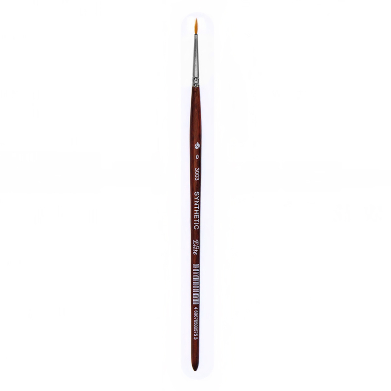 3003100 Кисть синтетика круглая короткая ручка №0 ХМ 