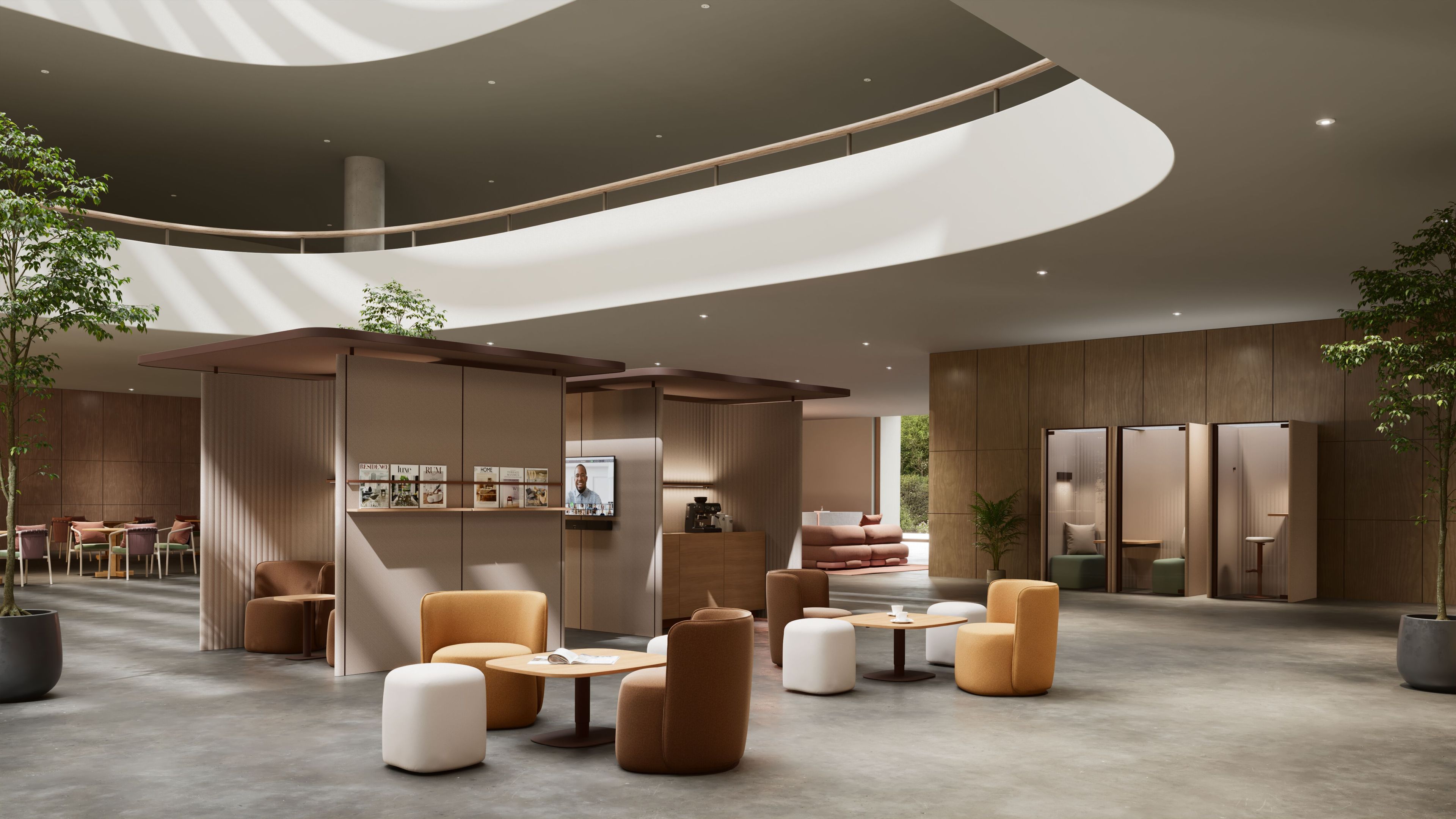 Одноместная акустическая офисная кабина со столом Kettal Pi ARCH-00132037 - Вид №1