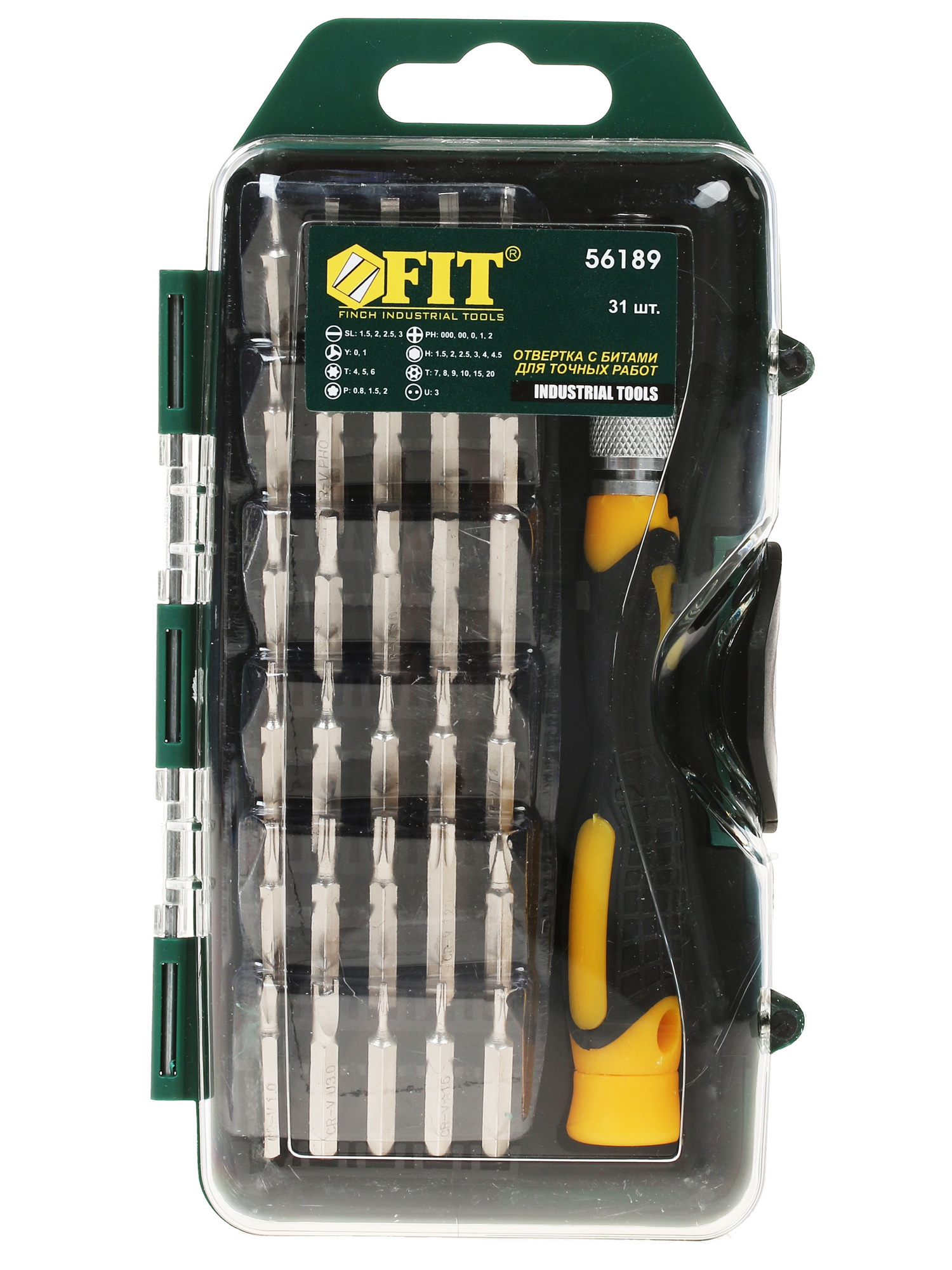 Отвертка с набором насадок FIT 56189 1116851 STDN-0124572 - Вид №1
