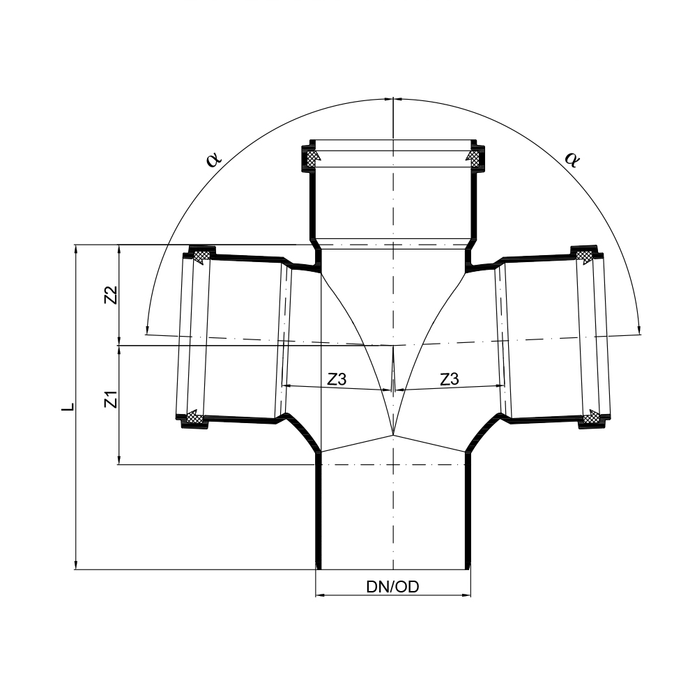 02267 Крестовины Tece  - Вид №1