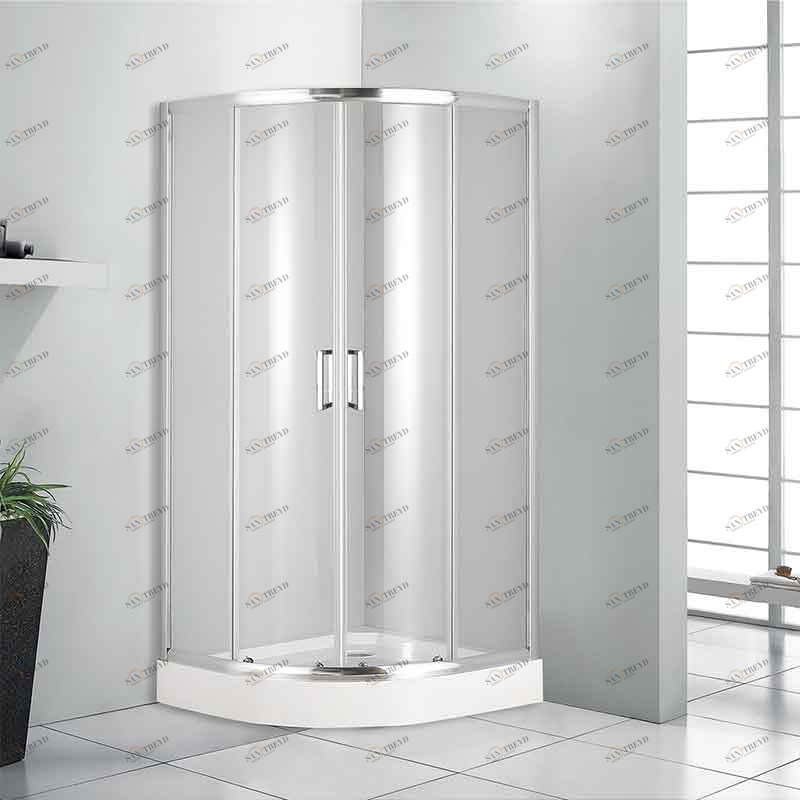 Душевое ограждение к поддону радиальному 900х900 из стеклокомпозита SMC (стекла прозрачные) Radomir 1090001600