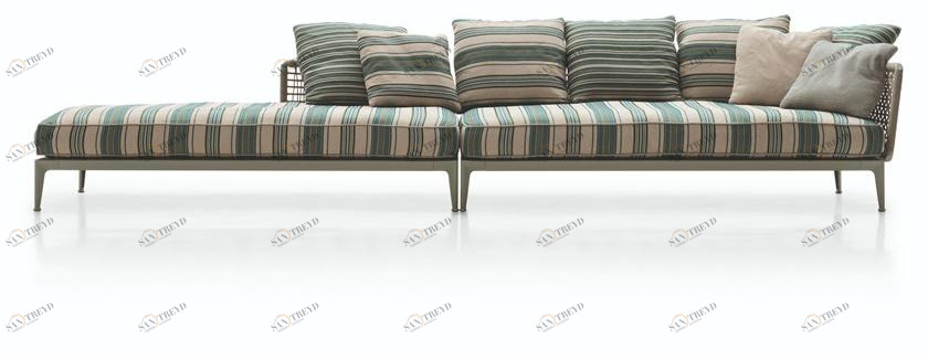 B&B Italia Outdoor Садовый диван из ткани Ribes sun-id-1376014