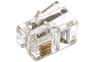 16166380 Телефонная вилка контакты 3m RJ-9 MP-4p4c Cablexpert