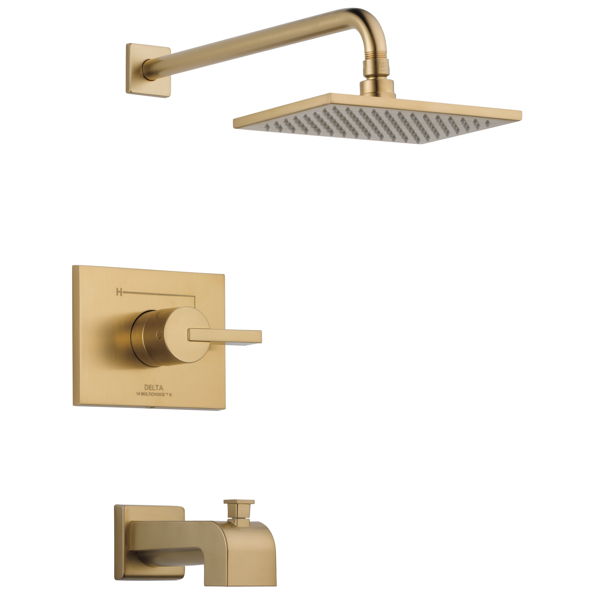 T14453-CZ-WE Для ванны и душа Monitor® серии 14 Delta Faucet Vero Шампанское бронза