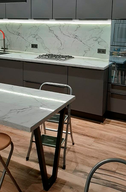 Столешницы для кухни - Мрамор бианко LIGRON LIST403 318 - Вид №41